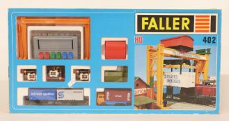 Faller HO gauge Container Terminal train accessory set, 402, in original display box.