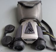 Pair of Nikon 8-24x25 zoom binoculars in soft case