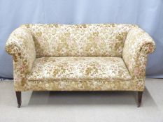 Late 19th/20th upholstered sofa, W146 x D78 x H78cm