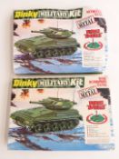 Two Dinky Toys diecast model Scorpion Tank Military Kits, 1038, both in original boxes.