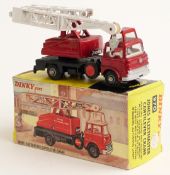 Dinky Toys diecast model Jones Fleetmaster Cantilever Crane with metallic red body, black chassis