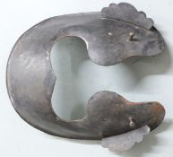 Japanese Edo period Samurai iron menpo face mask.