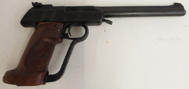 Walther LP Model 2 .177 target air pistol with shaped and chequered grip, hair trigger and