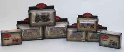 Eight Corgi Vintage Glory Of Steam 1:50 scale diecast model vehicles including Garrett Roller and