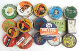 Eighteen tins and boxes of collector's .177 and .22 air rifle/ pistol pellets including Webley