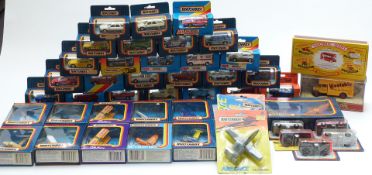 Forty-four Matchbox diecast model vehicles and vehicle sets including 40th Anniversary Collection