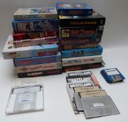 Over 20 vintage computer games including Gunship 2000, Wasteland, Red Baron, The Lost Admiral,