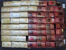 Fifty-five Matchbox Models of Yesteryear diecast model vehicles, all in original display boxes.