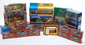 Twenty-two Corgi diecast model vehicles including Superhaulers, Archive Corgi, Cameo, Original