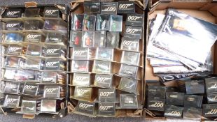 Sixty-two GE Fabri The James Bond Car Collection 1:43 scale diecast model cars, all in original