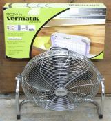 Prozap 40W indoor fly zapper, boxed and a Draper Expert electric fan