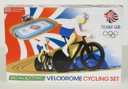 Hornby Scalextric model motor racing Team GB Velodrome Cycling Set, G1072, in original box.