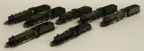 Seven Airfix, Lima, Dapol and similar 00 gauge model railway locomotives including Graythwaite Hall,