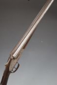 Leach & Son of Chelmsford 12 bore side by side shotgun with named and border engraved locks,