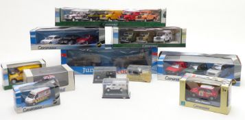 Twelve Cararama 1:43 and 1:72 scale diecast model vehicles and vehicle sets including Junior Rescue,