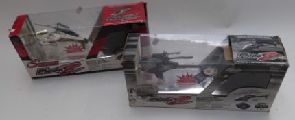 Silverlit Picoo Z radio control model helicopter together with another in parts, both in original