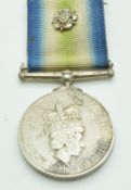 Royal Navy South Atlantic Medal with rosette, named to MEM A P Sowden, D183680L HMS Yarmouth. During