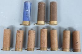 Twelve 12 bore pinfire shotgun cartridges including Nobel PLEASE NOTE THAT A VALID RELEVANT