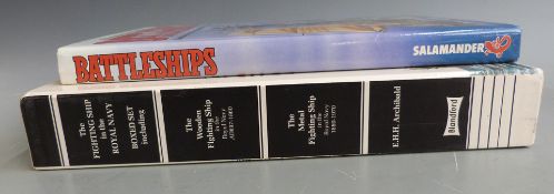 Collection of military uniform books, Naval history, The Fighting Ship in the Royal Navy etc