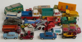 Twenty-two Tri-ang Spot-On, Britains, Corgi Qualitoys, Matchbox, Husky and similar diecast model