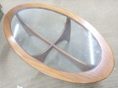 G Plan retro glazed Astro coffee table, W122 x D66 x H42