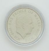Royal Mint United Kingdom trial / prototype 2008 Prince of Wales £5 coin in matt. Ian Rank-