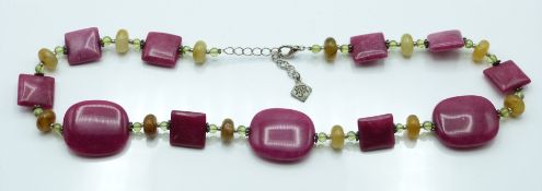 A designer quartz necklace