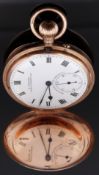 William Greenwood of Leeds & Huddersfield 9ct gold keyless winding full hunter pocket watch with