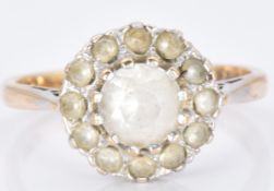 A 9ct gold ring set with paste, 3.3g, size O/P