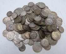 A collection of UK coinage, Queen Victoria onwards, approximately 1600g