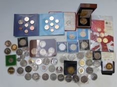 A collection of commemorative crowns to include Jersey, Isle of Man etc some in presentation