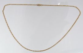 A 9ct gold chain, 2g