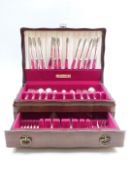 Community Plate 12 place setting Song of Autumn canteen of cutlery with some odd extras