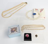 Pearls and other costume jewellery