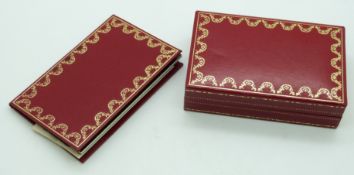 Cartier silver and gold plated lighter with screwed on panel decoration, in original Must de Cartier