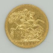 1894 Victoria veiled head gold full sovereign