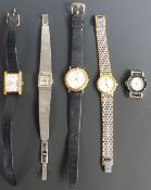 Five various ladies wristwatches comprising Rotary Cheltenham, James Hardy, Lindex, Montine and