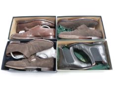 Four pairs of gentleman's Crockett & Jones shoes, size 8½ / 9