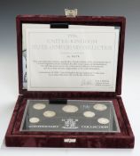 Royal Mint 1996 UK Silver Anniversary Collection to celebrate 25 Years of Decimalisation, cased with
