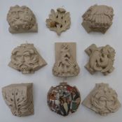 A collection of figures containing stone from cathedrals including Wells, Exeter etc, includes Green