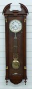 James Stewart, Armagh mahogany cased Vienna regulator wall clock, with Roman enamelled dial with
