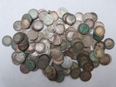 Approximately 194g of silver threepenny pieces Queen Victoria onwards