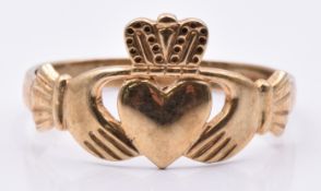 A 9ct gold Claddagh ring, size X/Y, 3.50g