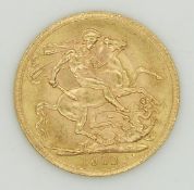 1912 George V gold full sovereign
