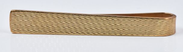 A 9ct gold tie clip, 4.3g