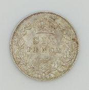 1905 Edward VII sixpence VF+