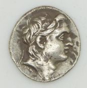 Greece, Macedonia silver Drachma coin, diameter 18mm, 4.2g