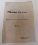 Napoleon Chaix Paris voting paper 'bulletin de vote'