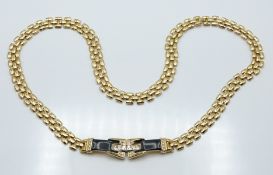 Givenchy necklace set with enamel and rhinestones