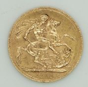 1912 George V gold full sovereign